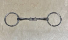 JP Curve Korsteel French Link Loose Ring Snaffle Bit - 5 1/2" - Stainless Steel