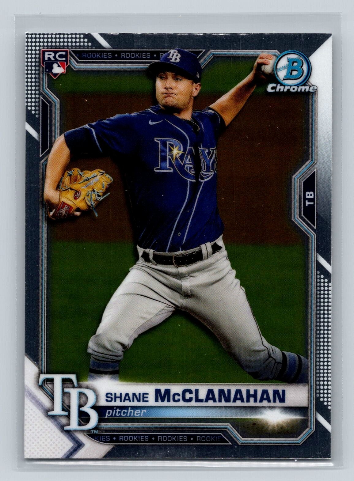 2021 Bowman Chrome RC #8 Shane McClanahan Rays