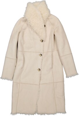 Beaumont Mantel Kunstfell Beige Kunstpelz Mantel Faux Mantel Damen