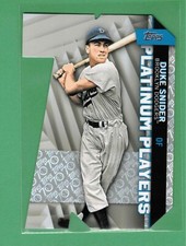 2021 TOPPS DUKE SNIDER PLATINUM PLAYERS DIE-CUT 60/70 DODGERS