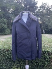 Brunello Cucinelli Women Navy Blue Puffer Coat Jacket Size 42 It 10 Uk
