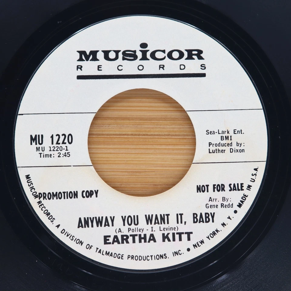 EARTHA KITT - THERE COMES A TIME / ANYWAY YOU WANT IT, BABY - SOUL 45 - PROMO Foto 2 de 2