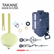 Made in USA Takane Pendulum Clock Movements Kit and More, Various Size - NEW!