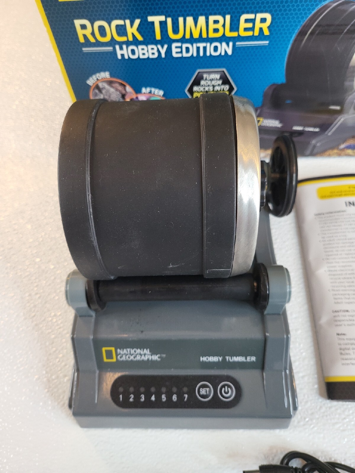 NATIONAL GEOGRAPHIC Rock Tumbler Kit Hobby Edition ONLY The Tumbler