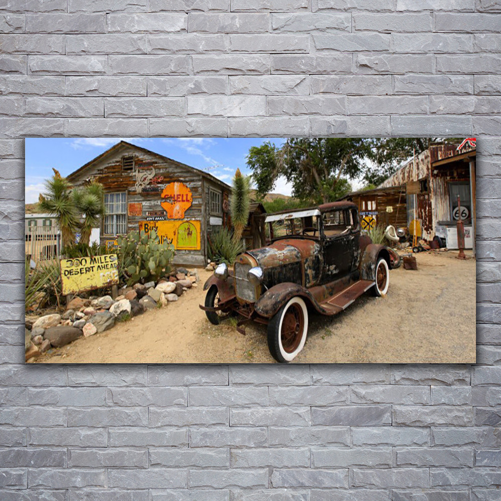 Impression sur toile grand format 120x60 cm style industriel urbain