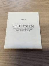 Karte 2 - Schlesien in den Grenzen 31. 12. 1937 - nach dem 8. 5. 1945
