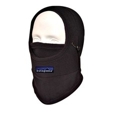 New winter windproof fleece balaclava warm hat with face mask - Black