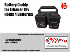 4x Erbauer Battery Caddy Basket Carrier Holder for Erbauer 18V LXT Battery's