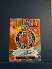 2025-26 Topps Finest RC Rookies Orange Refractor AUTO SP #10/25 Asa Newell (ATL)