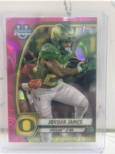 2024 Bowman University Chrome #105 Jordan James Pink Lava Refractor