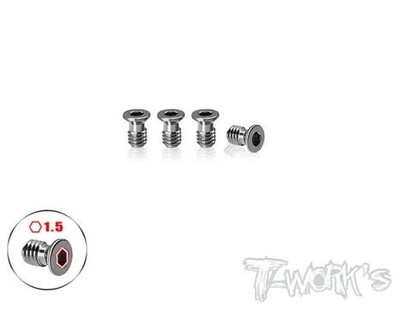 TP-800R-B  64 Titanium Damper Vertically Screw ( For Awesomatix A800R ) 4pcs