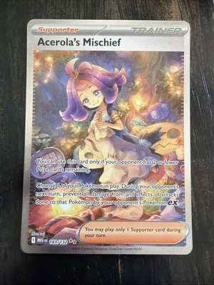 2025 Pokemon Mega Evolutions Acerola's mischief ultra rare SIR