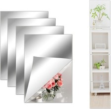 8x6 Inches Self Adhesive Acrylic Mirror Tiles 0.2mm Waterproof Flexible