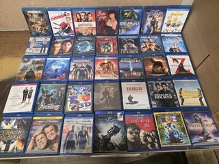 100 Blu ray DVD Movie Lot Disney Marvel Pixar Action Kids 4K Collection Bundle
