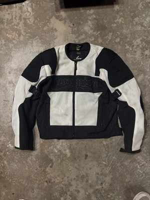 SCORPION MENS ARMORED M MOTORCYCLE BLACK WHITE JACKET