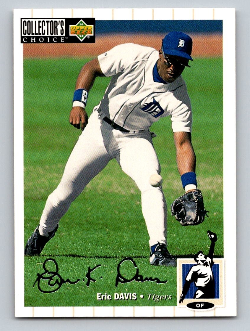 1994 Collector's Choice #563 Eric Davis Silver Signature