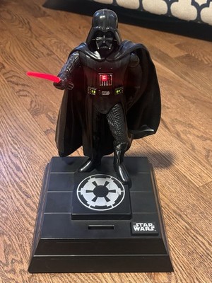 Star Wars Darth Vader Talking Light Up Coin Bank 1996 Thinkway Toys TESTED Works