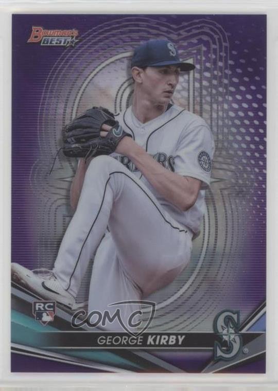 2022 Bowman's Best Purple Refractor 54/250 George Kirby #69 7ba