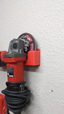 Winkelschleifer Wandhalterung - Sichere 4'' Schleifer Aufbewahrung für Werkstatt oder Garage