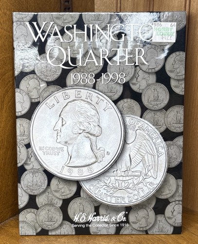 Washington Quarters 1988 - 1998 Set Coin Folder Harris Album 2691