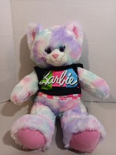 Build A Bear Plush Pastel Swirl Tie-dye Kitty Cat Pink Purple Blue with Sound