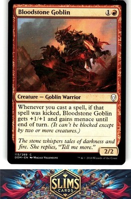 Magic the Gathering MTG Dominaria Bloodstone Goblin #115 Buy 2 Get 1