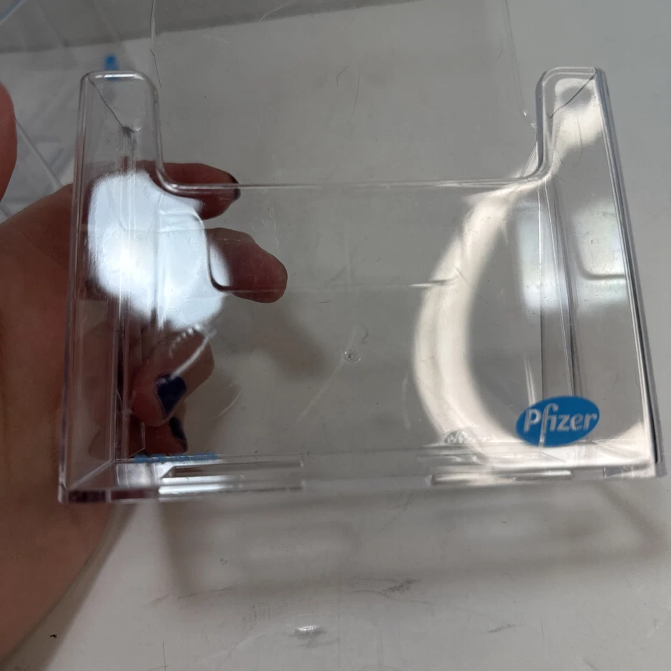 Paquete de 6 soportes para folletos, en acrílico soporte de exhibición para folletos, plástico transparente... Foto 3 de 4