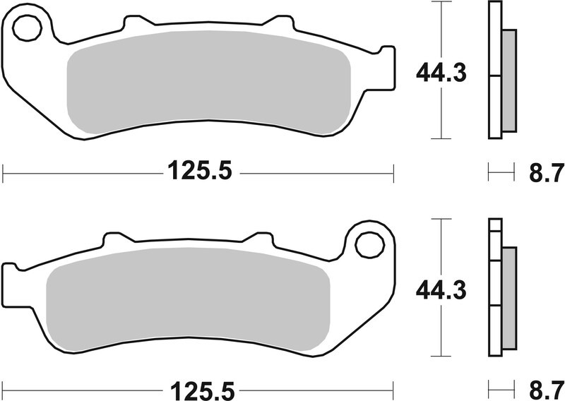 Plaquettes de frein BREMBO route métal fritté 07HO39SP de rechange
