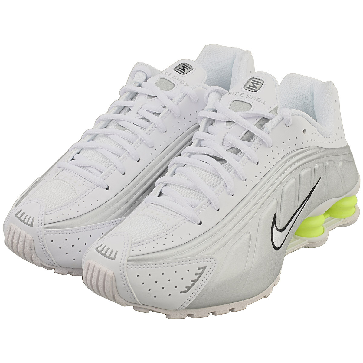 Nike Shox R4 Womens Fashion Sneakers in White Silver - 7.5 US | eBay