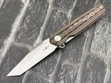 Twosun TS06-D2-G10-Satin Folding Knife D2 Blade G10 Handle Pocket Knife