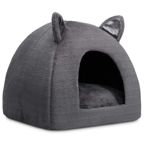 Pet Bed, Self-Warming 2 in 1 Cat Tent Cave for Kittens and Small Dogs, 16 x 1...