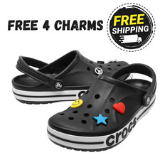 Black Crocs Bayaband Clog Slip-On Sandal
