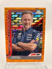 Christian Horner Red Bull 2025 Topps Chrome F1 Logofractor Orange 25/25