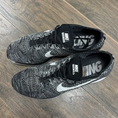 Nike Shoes Mens 12 Flyknit Racer Oreo 2.0 Black/White  display picture 3