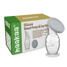 Haakaa Gen 2 Silicone Breast Pump with Suction Base and Leak-Proof Silicone C...