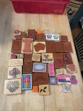 Mixed Lot Of 35 Crafting, Art Journaling Rubber Stamps
