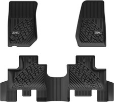 3w Floor Mats Jeep Wrangler Jk 2014-2018 Unlimited 4 Door