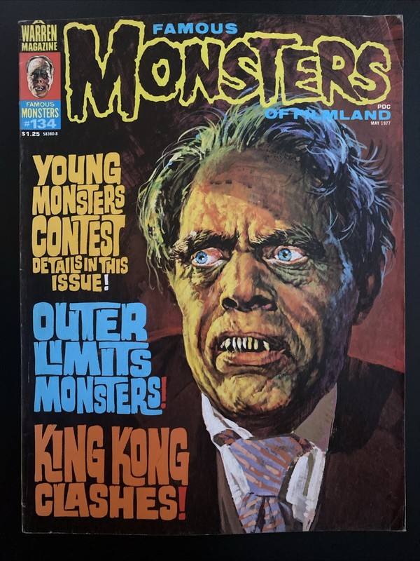 Famous Monsters of Filmland #134 Magazine 1977 Outer Limits Monsters King Kong