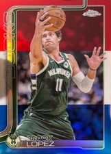 2025 Topps Chrome #159 Brook Lopez Refractors First Day Issue