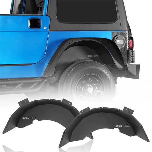 Fit 1997-2006 Jeep Wrangler TJ Textured Steel Rear Inner Fender Liners Pair
