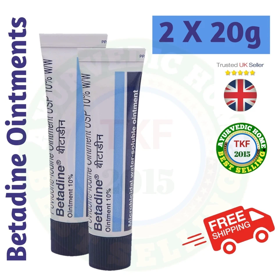 Betadine Antiseptic Ointment 2 x 20g Wound Dressing UK Seller Fast Dispatch