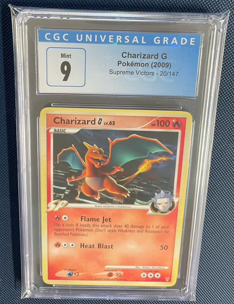 2009 Pokémon Supreme victors Charizard G CGC 9 Mint #20/147 CLEAN Free Shipping