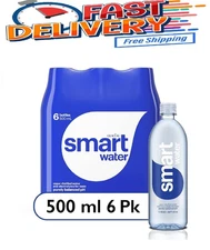 Smartwater vapor distilled premium water , 16.9 Fl Oz (pack of 6)
