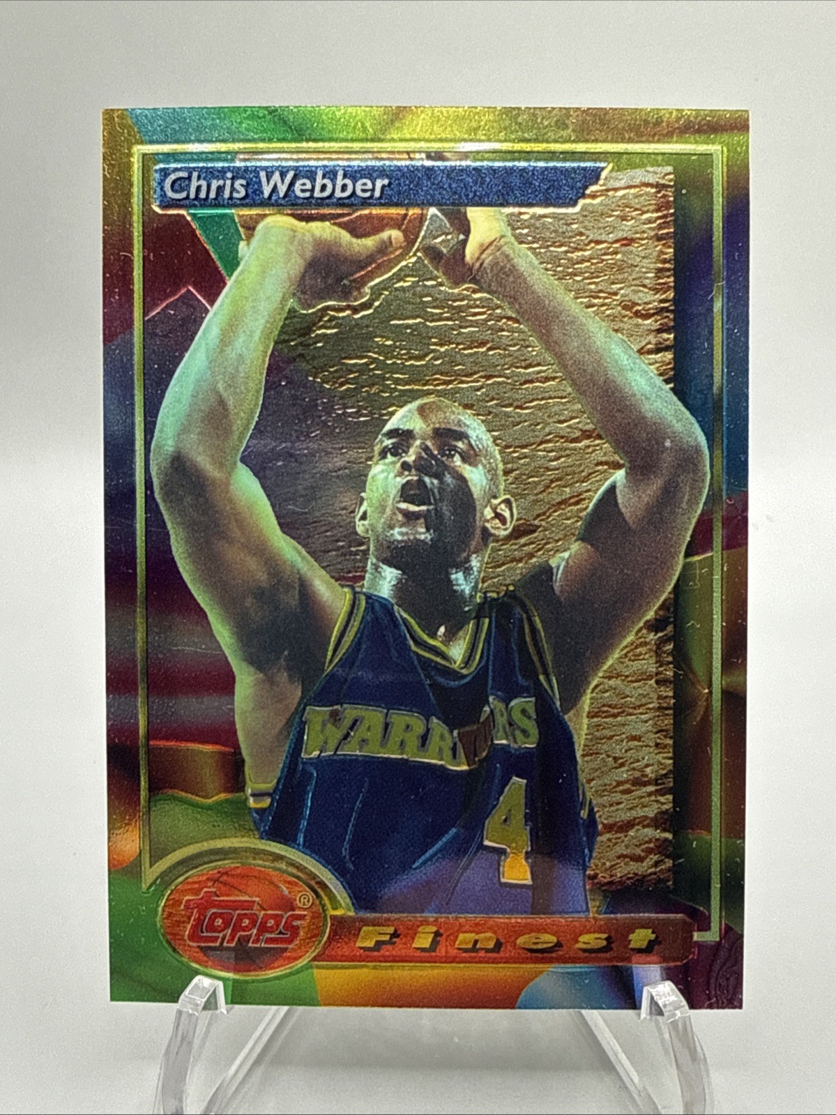 1993-94 Topps Finest CHRIS WEBBER Rookie RC #212 - Golden State Warriors