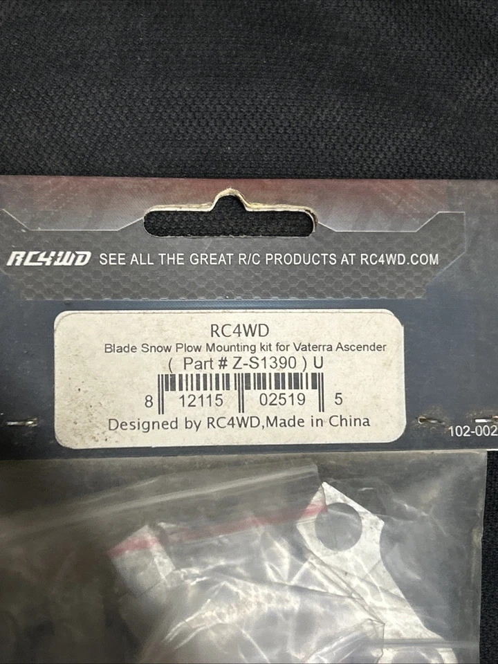 Kit de montaje quitanieves RC4WD para Bayer’s Ascender Z-S1390 Foto 2 de 2