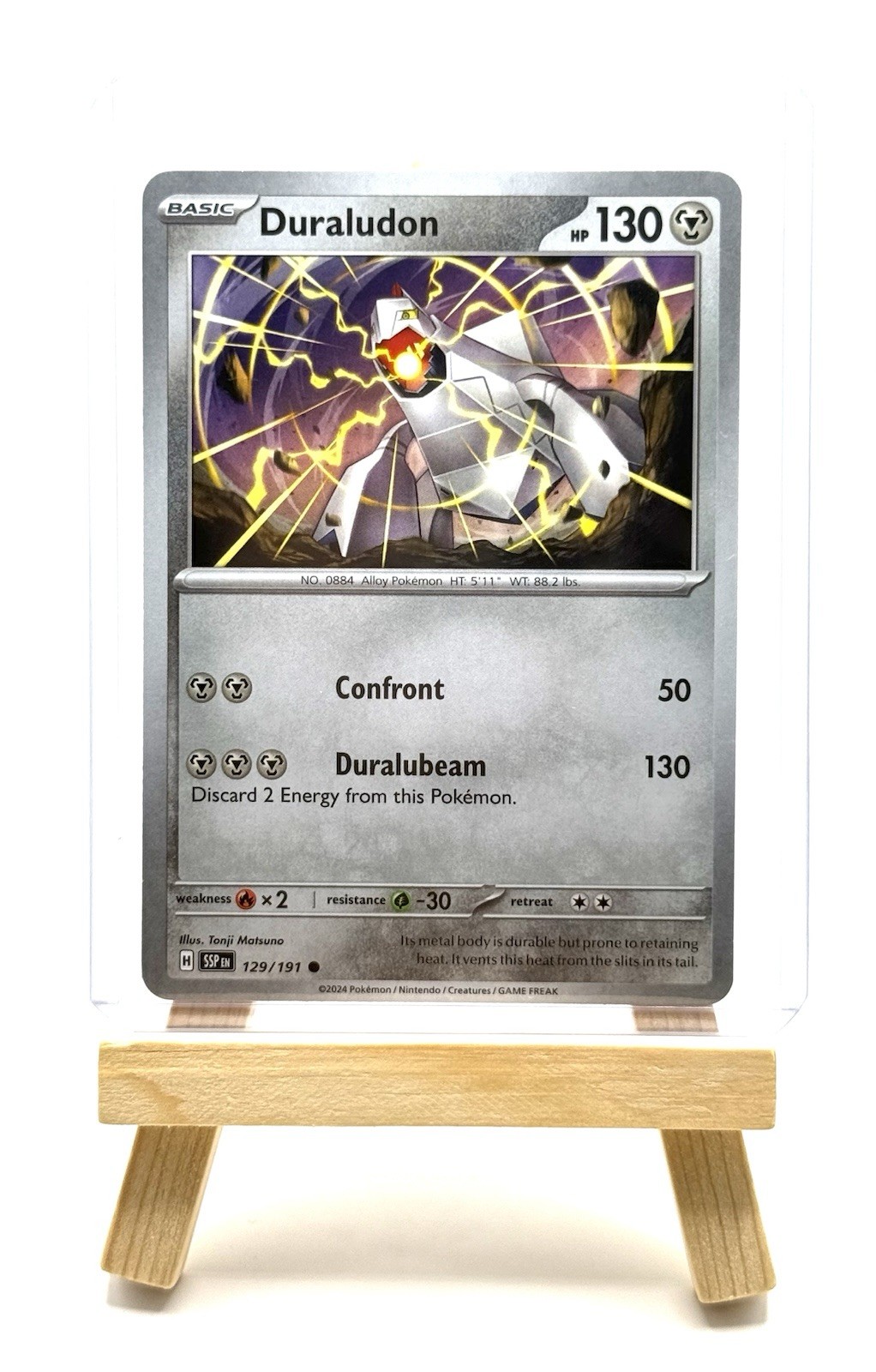 Pokémon TCG Duraludon 129/191 Surging Sparks Regular Common NM/M