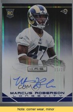 2014 Panini Rookies & Stars Longevity Rookie 11/25 Marcus Roberson Auto READ 0c6
