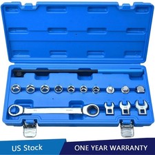 15-piece Universal Ratcheting Serpentine Belt Tool Set For Installing 15-piece Universal Ratcheting Serpentine Belt Tool Set For Installing