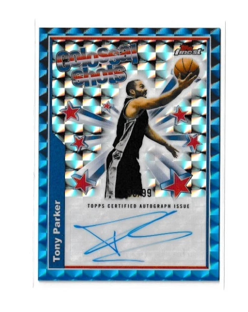 Tony Parker Basketball Autographed Sports Trading Cards