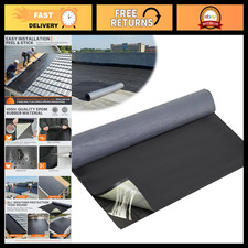 50 Mil EPDM Rubber Roofing Roll - Durable Waterproof Material 39"x16.4' for Flat